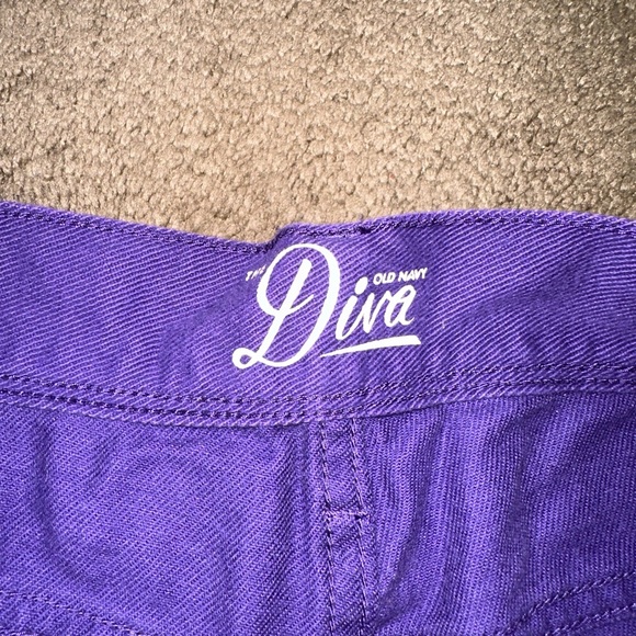 NWOT women’s old navy the diva royal purple denim low rise shorts! - Picture 6 of 6